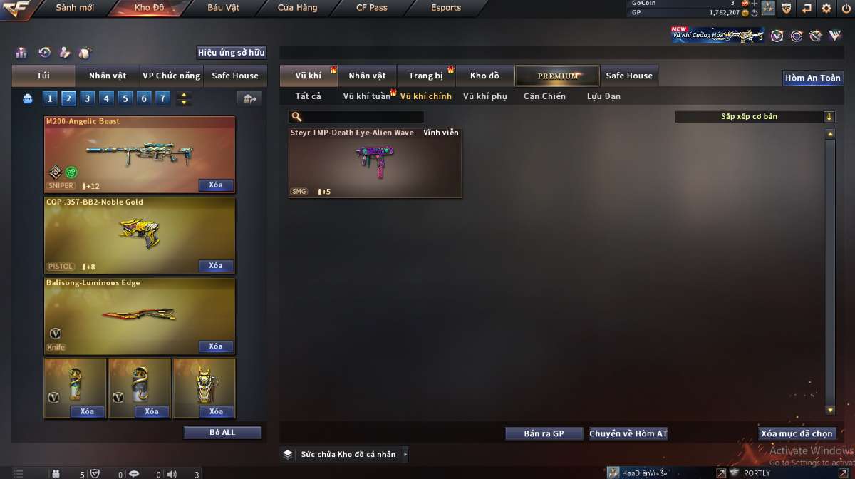 shop acc cf uy tin gia re